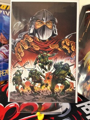 TMNT #1 NYCC ESCORZA BROTHERS VIRGIN VARIANT (2023, IDW) 2x Signed COA