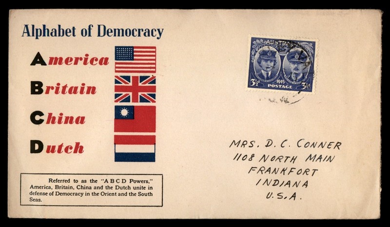 Mayfairstamps Australia Alphabet of Democracy Flags Cover cca_07665