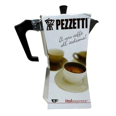 Pezzetti Italexpress 6-Cup Aluminum Stovetop Moka Pot Coffee Maker