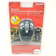 Microsoft Wireless Notebook Optical Mouse 3000 1056 1051 Windows Mac New SEALED 