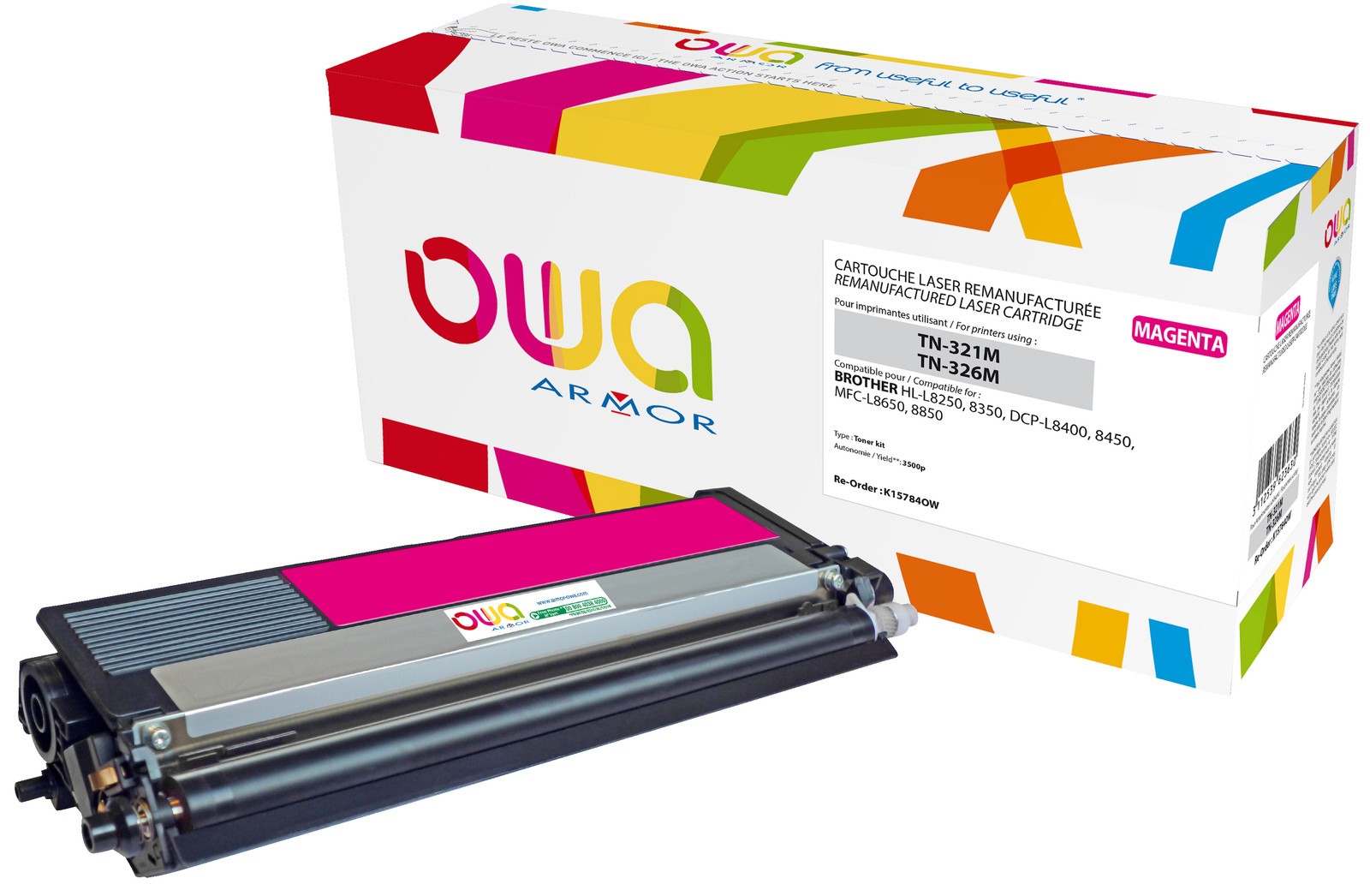 Тонер OWA K15784OW пурпурного цвета BROTHER TN-326M TN-326 M 11690₽