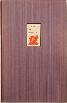 Stephen Crane - A Battle in Greece limited edition illustrated hardcover 1936