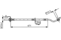 Bosch 1 987 481 716 Bremsschlauch Vorne Rechts FüR Hyundai Kia