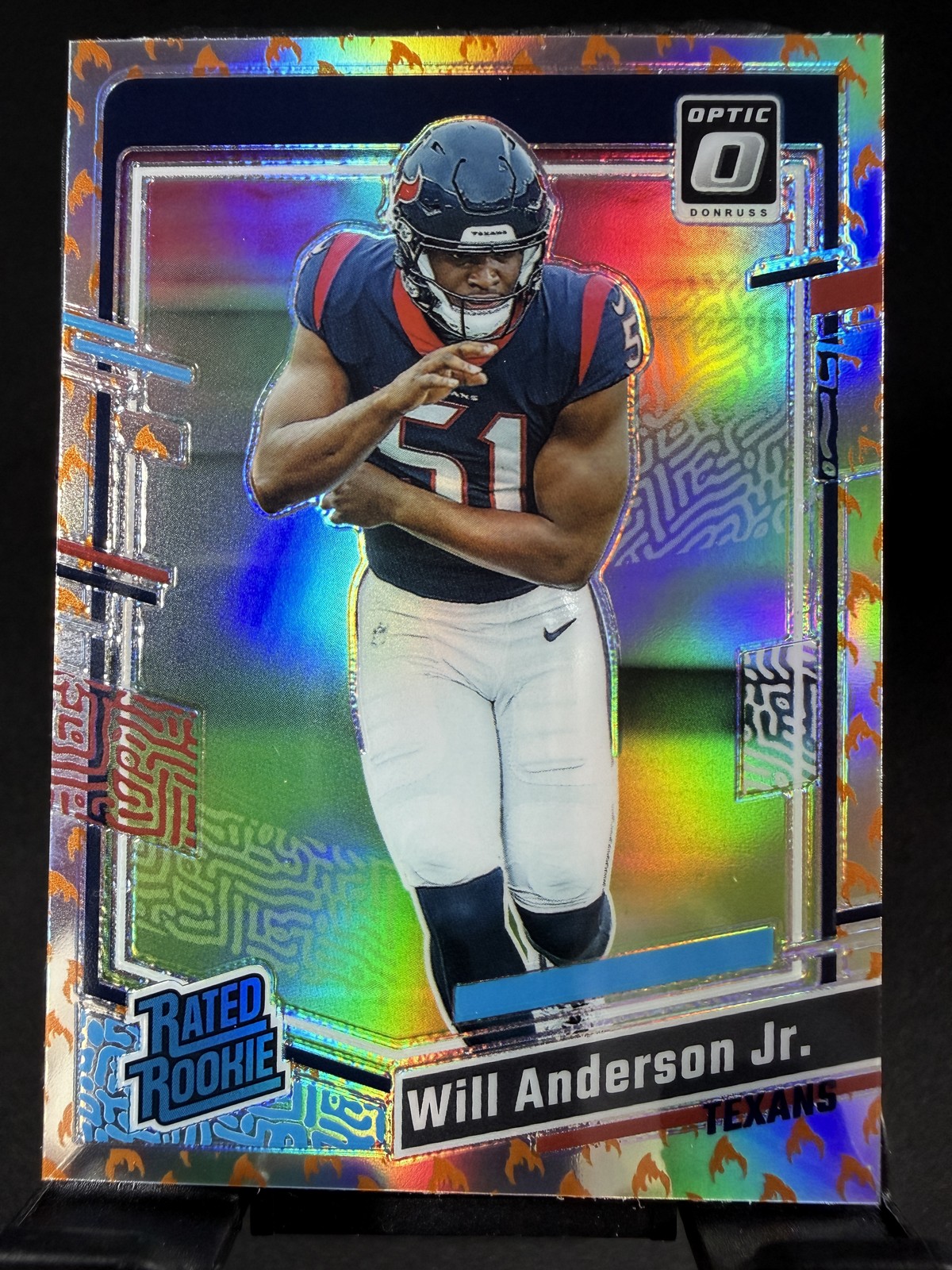 2023 Donruss Optic #246 Will Anderson Jr. Fire