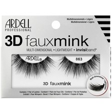 Ardell 3D Faux Mink Lashes 863 Multi-Dimensional, Lightweight NEW 