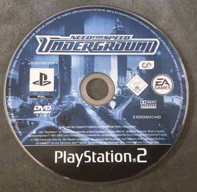Need for Speed Underground - PS2 - Playstation 2 - Nur CD  