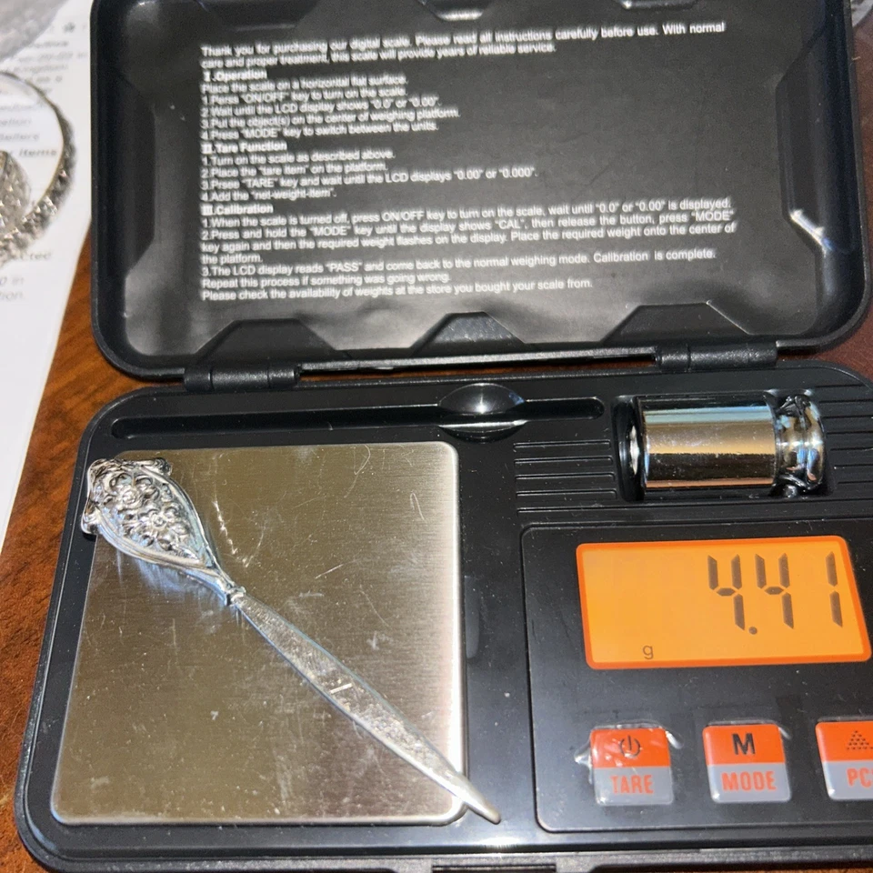 Floral Sterling Silver Hors D’oeuvre pick - Image 2 of 2