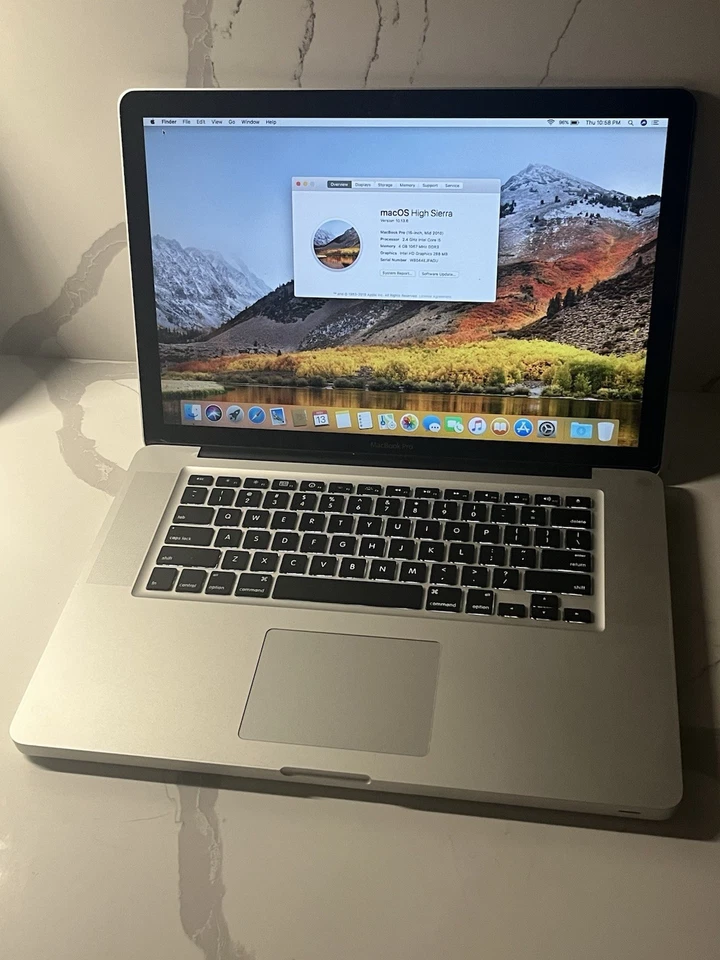 Apple MacBook Pro 15" - i5 - 4GB Ram - 250gb ssd - macOS High Sierra Inc. Carga Foto 3 de 4