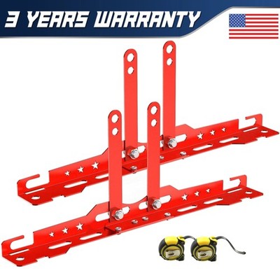 Upgraded Wheel Alignment Tool with Connection Sheet and 2Pcs Tape Measures - Red