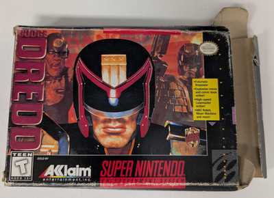 Judge Dredd Super Nintendo Entertainment System SNES Complete in Box