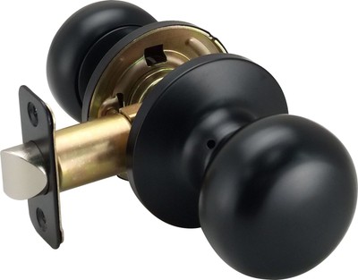 Miseno MLK4030 Porter Flat Ball Passage Door Knob Set - Black