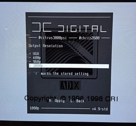 Sega Dreamcast Console - Fully Recapped, GDEMU and DCDigital HW1 HDMI installed