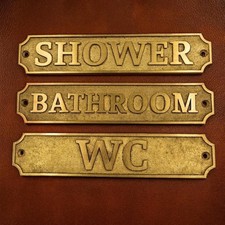 Customized Cast brass custom door signs - Personalized plaques - Outdoor plaques