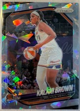 2025 Panini Prizm WNBA Kalani Brown #55 Cracked Ice Phoenix Mercury