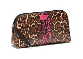 VICTORIA'S SECRET ♡ Bag Leopard Pink Cosmetic Makeup Pouch Case Travel Clutch