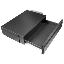 VIVO Black Space Saving Pull Out Under Desk Storage Drawer Desk Organizer