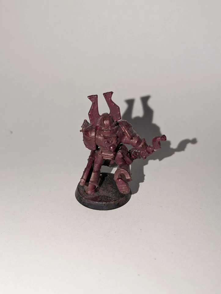 Space Marine Sturmtrupp Sprungmodul Kettenschwert bemalt weinrot 40K - Bild 3 von 4
