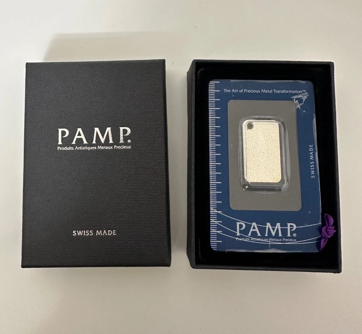 Pamp Suisse 0.999 Silver Bullion Bars & Rounds 10 g Precious Metal