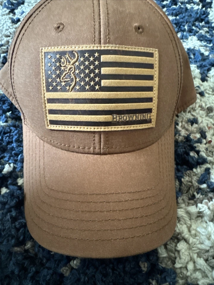 Browning Company Flag Snap Back Cap Buckmark Logo Hat - Image 2 of 4