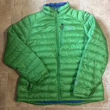 LL Bean Ultralight 850 Down Jacket Size XXL Tall Green Downtex Water Repellent