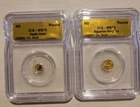 24k Gold Coin Egyptian King Tut ICG MS70 1/200 and  Eagle head ICG MS70 .9999