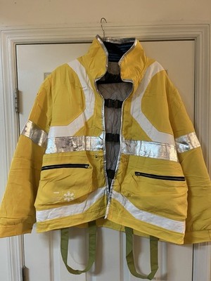 David Martinez punk Yellow Coat Halloween Cosplay Costume Light Outwear Jacket M