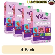 Organic Soft Fruit Snacks Toddlers Puffed Quinoa Berry Flavor Snack Pack New