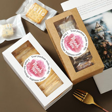 500Sheets 2.5 CM/1 Inch Round Thank You Business Stickers Pink Ink Painting G...