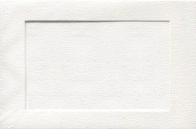 Greeting Cards & Envelopes, SMALL, 3x5'', Rectangular  opening, 10/pk, WHITE