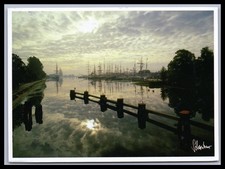 Ansichtskarte Windjammer im Großen Hafen von Wilhelmshaven
