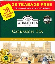 Ahmad Tea Cardamom Black Tea – 128 Tagged Teabags 0.05 per strip