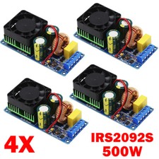 4 Pack IRS2092S 500W Mono Channel Digital Amplifier Class D HIFI Power Amp Board