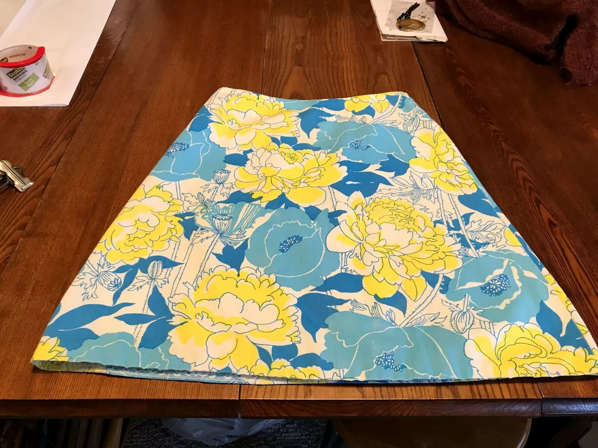 Vtg 60 70s LIZA by Lilly Pulitzer Flower Power Skirt