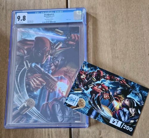 Marvel Deadpool #1 CGC 9.8 Comic Mint Foil Virgin Variant Cover Greg Horn 67/200