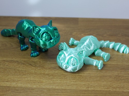 Fidget Jumbo Kitten | Flexibler beweglicher 3D-Druck freundlicher Katzenbegleiter - Bild 5 von 280