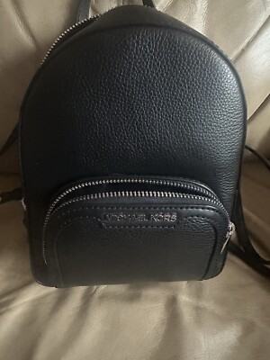 Michael Kors Jaycee Mini XS Black PVC Zip Pocket Shoulder Backpack Bag Michael Kors Jaycee Mini XS PVC Zip Pocket Shoulder Backpack  main image 3
