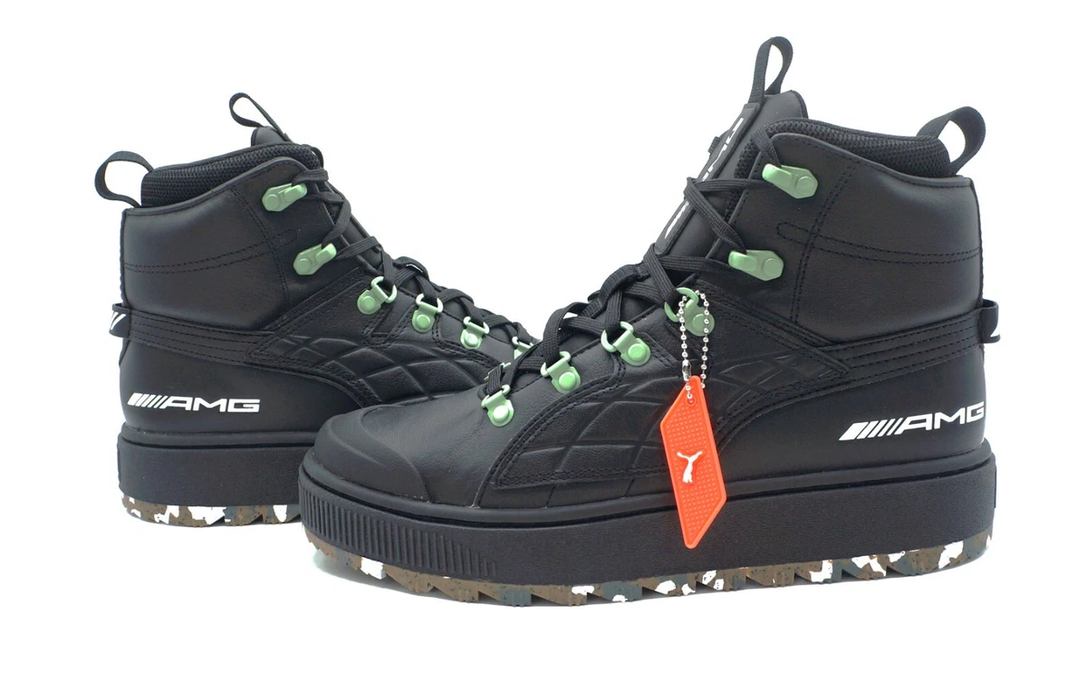 Puma Mercedes AMG Petronas Motorsport Ren Boots black green 307955 01 Size 9