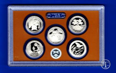 2020 S Clad Proof Quarter Set- 5 Coins- No Box/COA