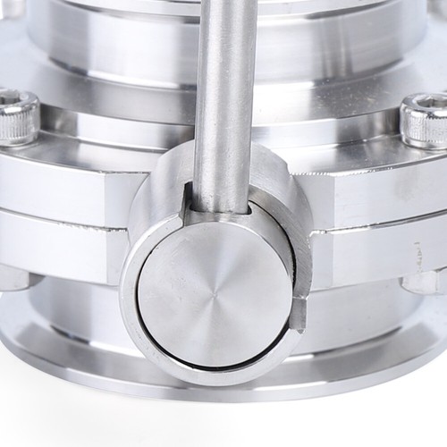 304 Stainless Steel Sanitary Manual Female Thread Butterfly Valve Dn80 3 Inch - Picture 10 of 11