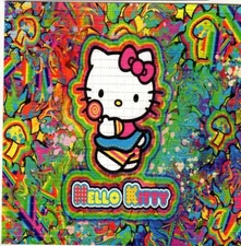 Hello Kitty Blotter Art perforated sheet paper psychedelic art