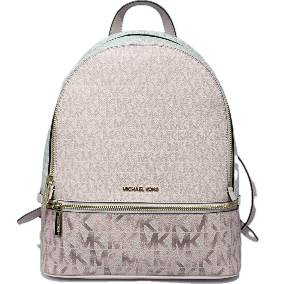 Michael Kors Rhea Medium Signature Logo Backpack MK Powder 