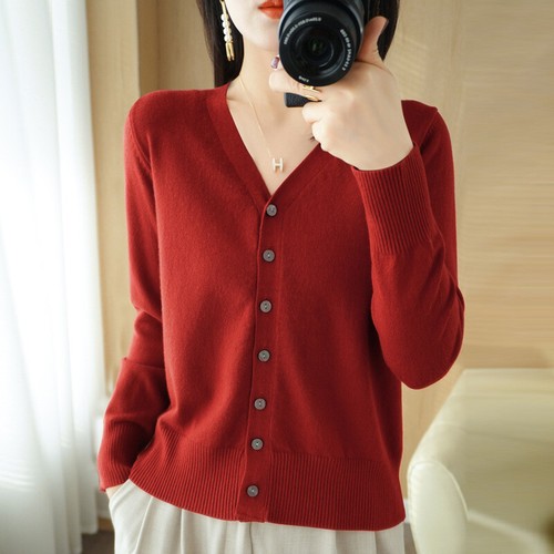 Damen Herbst und Winter lose Übergröße Strickjacke Pullover Jacke Mode - Bild 26 von 43