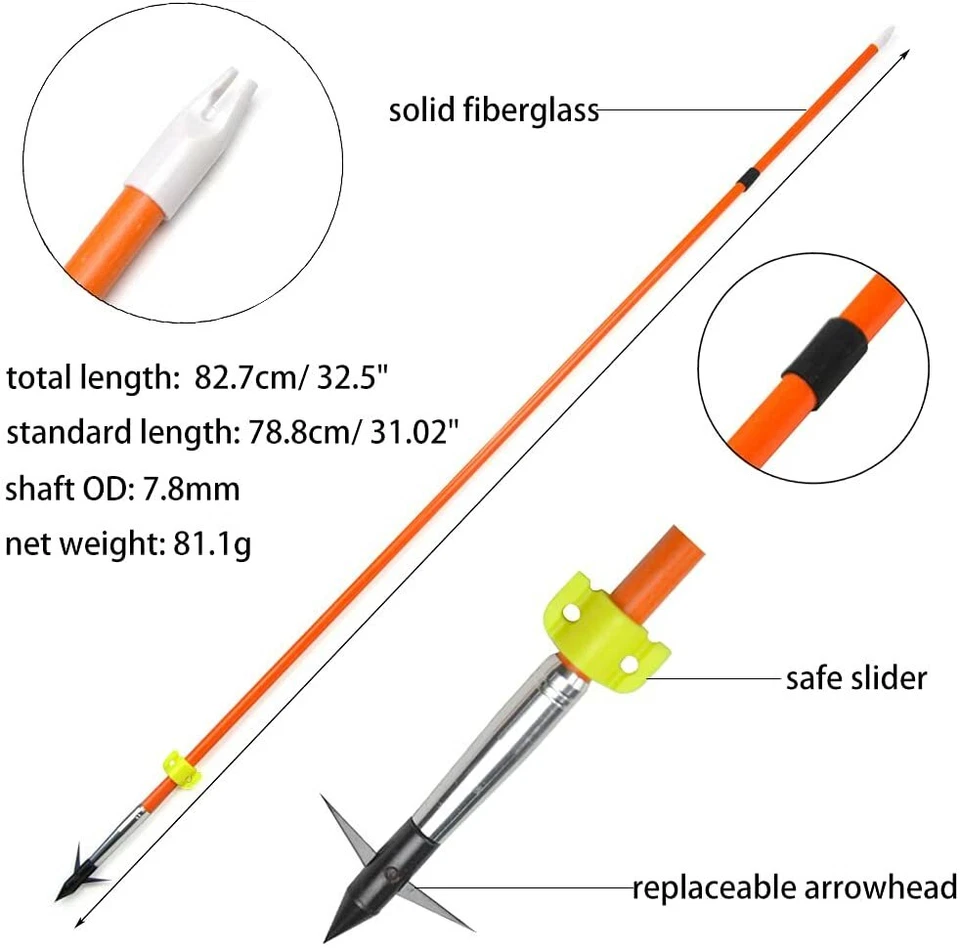 Archery Bow Fishing Spincast Reel Compound Bow Recurve Bowfishing Arrows Hunting - Image 3 of 4