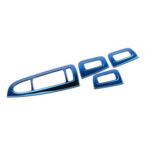 For Benz C-Class W205 2015-2021 Blue Titanium Window Lock Lift Panel Trim Frame - Picture 10 of 11