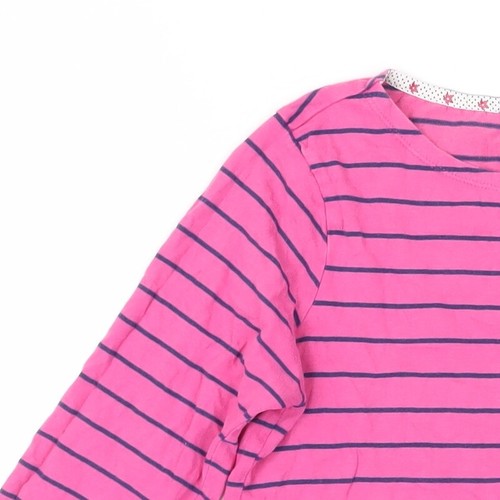 Crew Clothing Co. Women's Pink Striped T-Shirt Size 10 - Picture 5 of 12