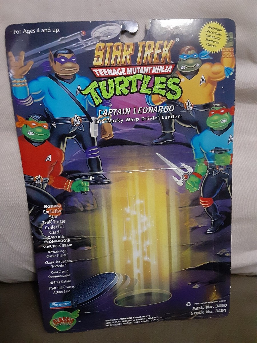 タートルズ　スタートレック　Captain Leonardo TMNT Captain Leonardo Star Trek Action Figure Playmates