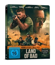 Land of Bad 4K UHD  Blu-ray Steelbook EMBOSSED - New  Sealed