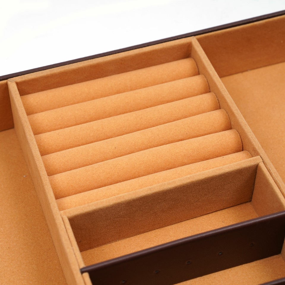 Mens Watch Box Case Organizer 12 Slots Watches Holder Jewelry Storage