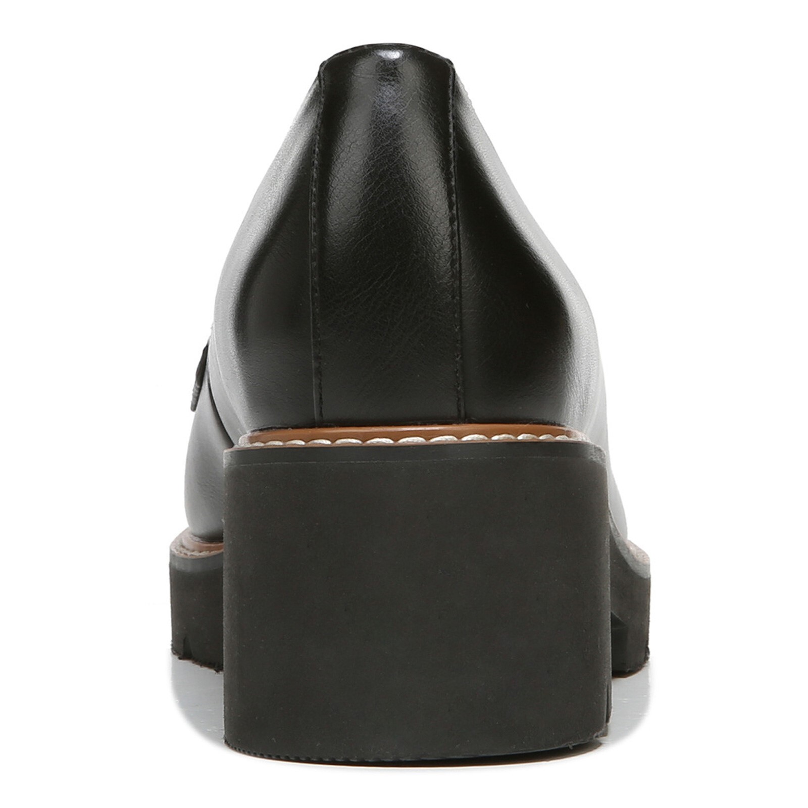 Naturalizer Womens Cabaret Slip On Lightweight Lug Heeled Loafer Black