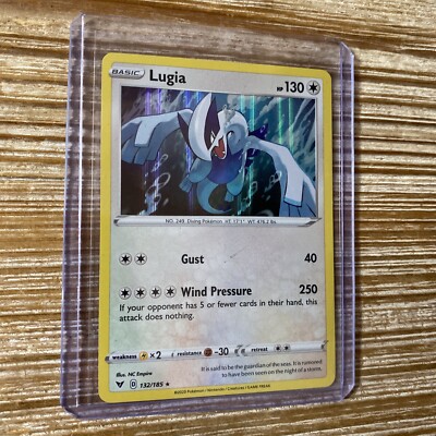 Pokémon Card Lugia 132/185 Holo Rare SWSH Vivid Voltage LP-NM | eBay